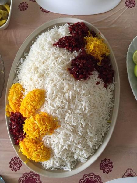 تزیین پلو و برنج مجلسی- تزیین غذا برنج و چلو  سفره آرایی