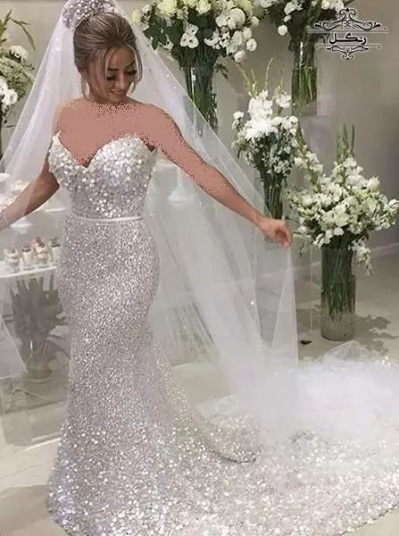 مدل لباس عروس شاین - براق و اکلیلی جدید